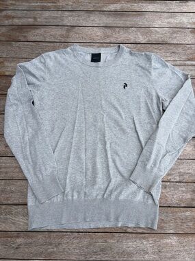 Peak Performance Men's Sweatshirt Gray Style M Class CN Long Sleeve Size Medium